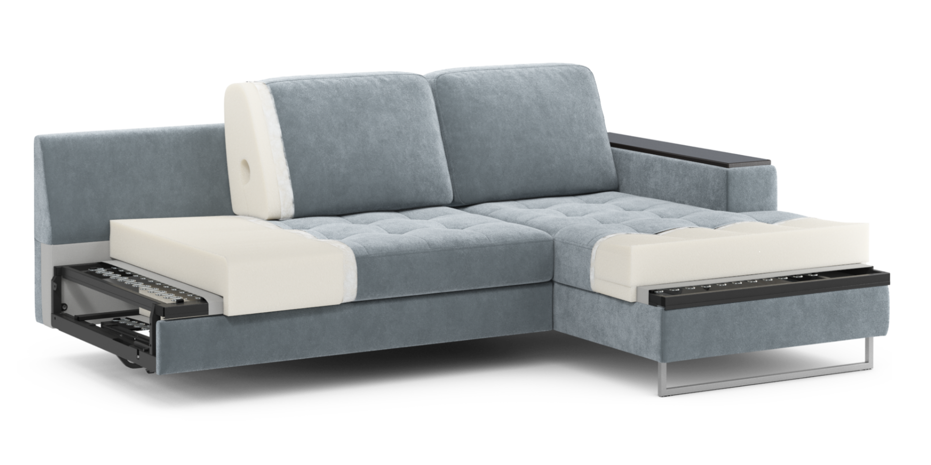 Диван угловой с декором